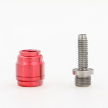 Bicycle Brake Hose Connector Set With Installation Wrench Stainless Steel Insert For Hydraulic Disc Brake System Model A