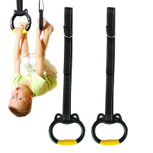 Children's Gym Rings Adjustable Indoor Kids Exercise Rings Gymnastic Traction Equipment Youth Safe Development Fitness Trainer