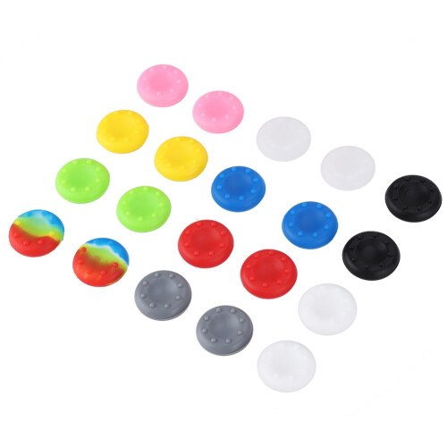 Enhanced Gaming Experience, Exquisite Workmanship Silicone Thumb Grips, Soft And Comfortable Feel, Compatible With Multiple Controllers For PS2, PS3, 1