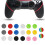 Enhanced Gaming Experience, Exquisite Workmanship Silicone Thumb Grips, Soft And Comfortable Feel, Compatible With Multiple Controllers For PS2, PS3, 5