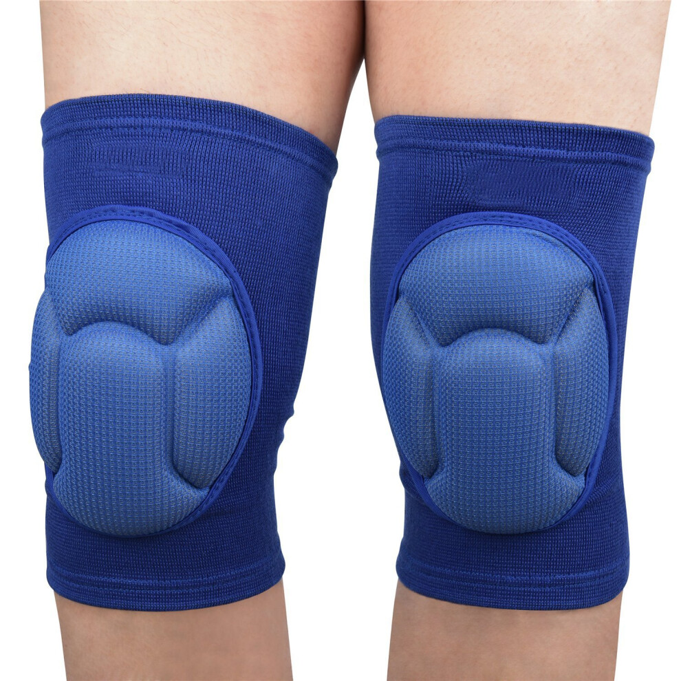 Knee Support Brace with Shockproof Padding for Sports, Pain Relief Compression Sleeve 1 Pair