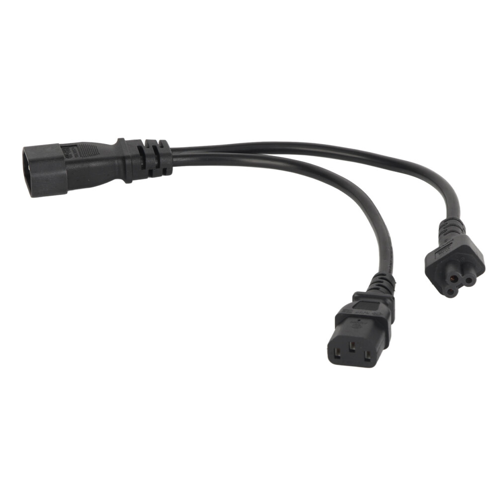 Y Splitter Adapter Iec 320 C14 To C13 & C5 Power Cable 10A Rated 4951374790485