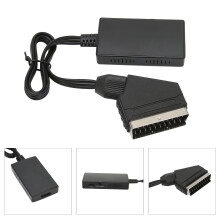 Scart-auf-HDMI Adapter 720P/1080P umschaltbar Full HD Video Konverter Schwarz