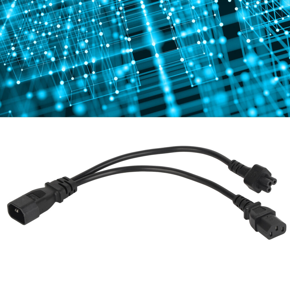 Power Y Splitter Cord Iec 320 C14 Male To C13 & C5 Female 10A Adapter Cable 3171374792550