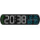 LED Digital Clock With Humidity And Temperature Readout, Dual Alarms, Adjustable Brightness, Model 3