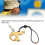 Aluminum Alloy Compound Bow Release Aid, 3-Finger Grip, Adjustable Sensitivity, Gold 11