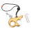 Aluminum Alloy Compound Bow Release Aid, 3-Finger Grip, Adjustable Sensitivity, Gold 14