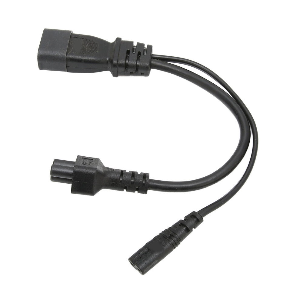 Dual Iec320 C14 To C5/C7 Power Extension Cord 1 In 2 Out 10A 250V 4981374792585