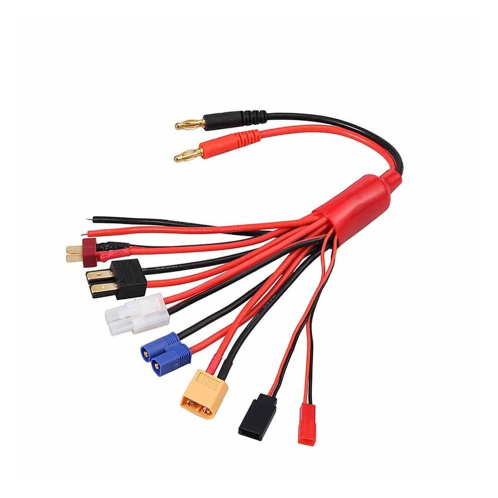 8 In 1 Rc Lipo Battery Multi Convert Cable Wire To 4.0Mm Banana Plug For Ec3 Xt60 Rc Lipo Battery Adapter 9382693032539