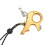 Aluminum Alloy Compound Bow Release Aid, 3-Finger Grip, Adjustable Sensitivity, Gold 12