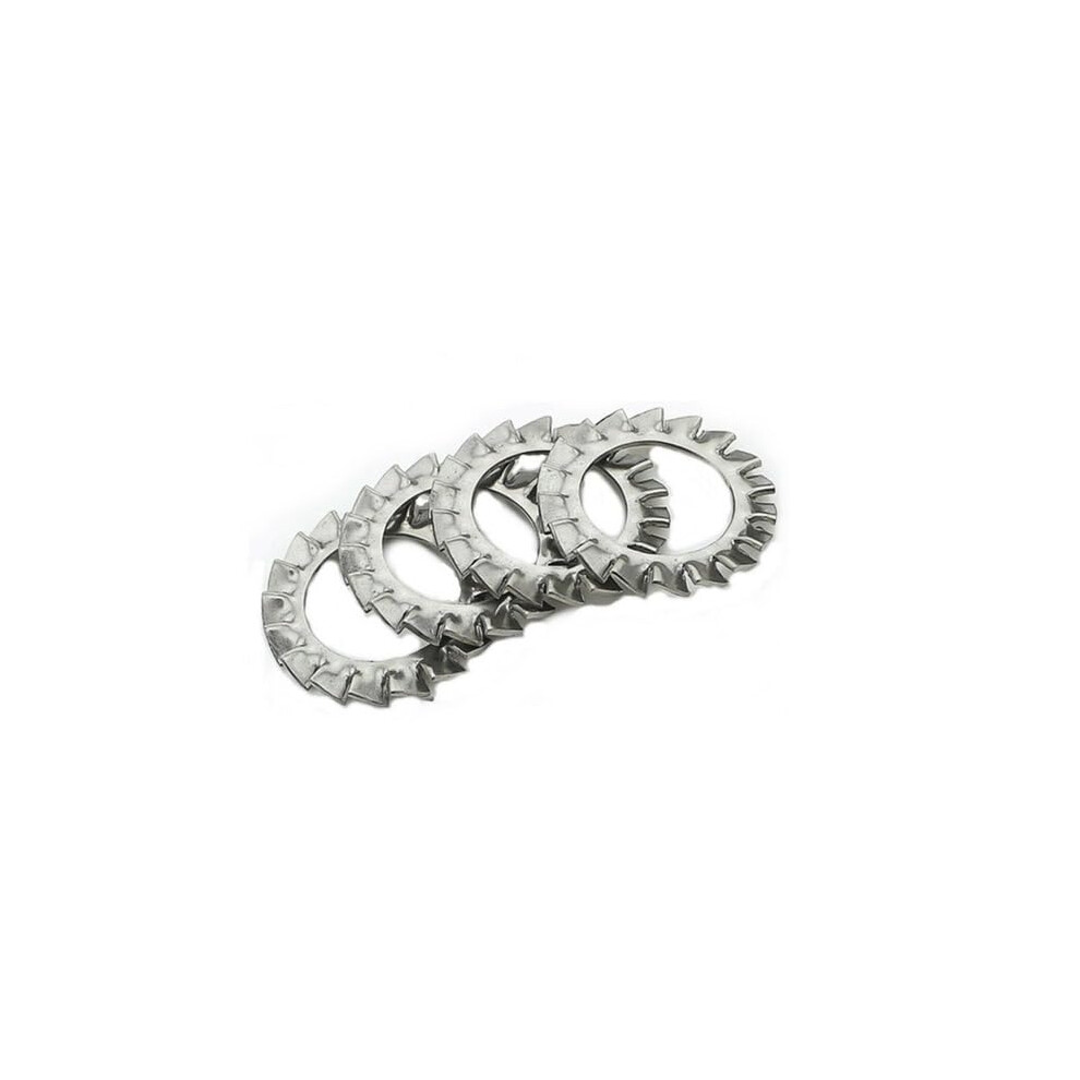 M16 Stainless Steel Toothed Lock Washer Set 304 External Serrated 10Pcs Corrosion Resistant 9347817432824