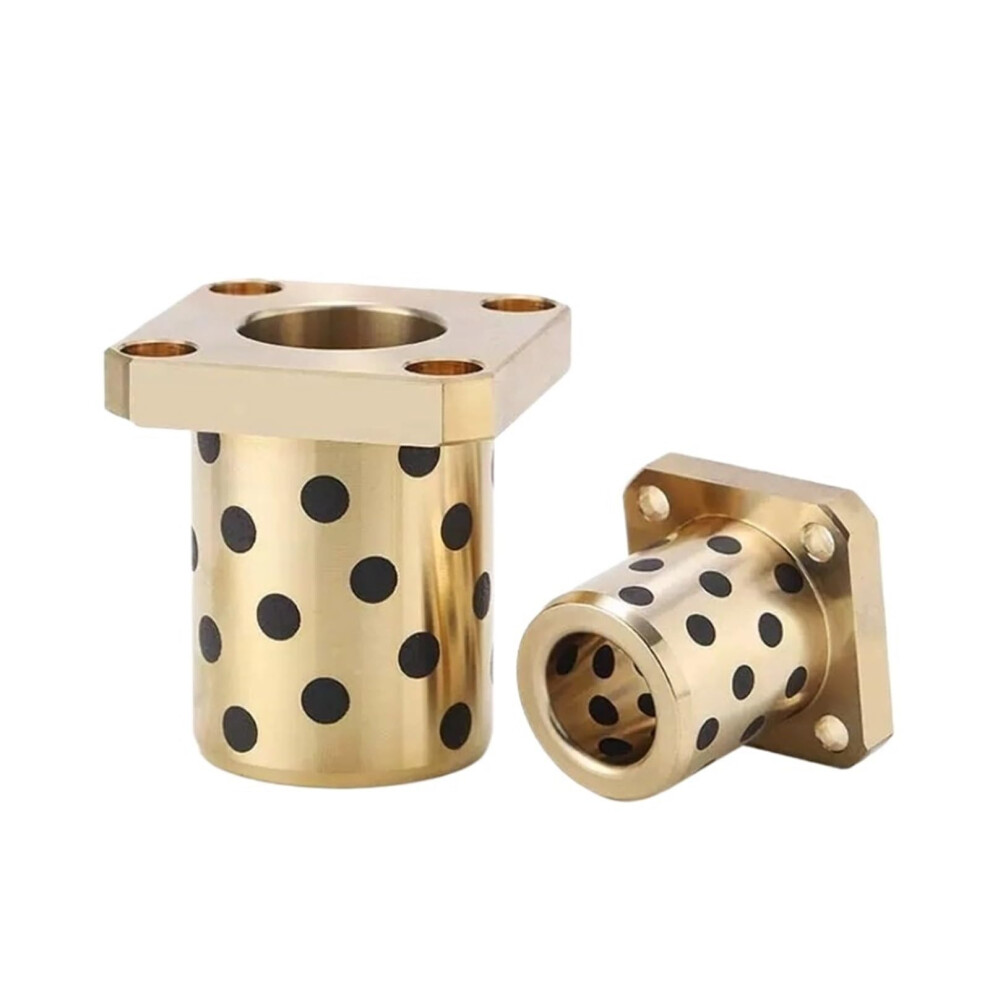 1Pcs 6Mm Round Flange Graphite Copper Bushing Selflubricating Bearing Oil Wearresistant 9189345490422