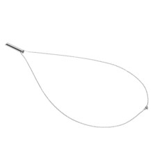 Collar de respiración consciente 50,8 cm plata