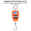 Báscula colgante digital mini 200kg ABS inoxidable LCD 4