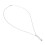 Collar de respiración consciente 50,8 cm plata 11
