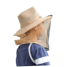 InsectProof Beekeeping Hat With Mesh Face Protector Denim Steel Adjustable Fit For Men Women Garden Use