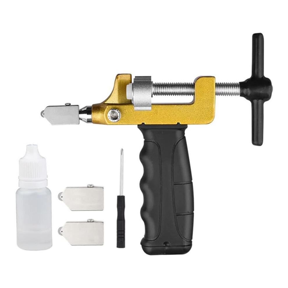 Diy Glass & Mirror Cutting Hand Tool 2In1 Tile Cutter Breaker With Oiling Hole For Home Use 9189345490828
