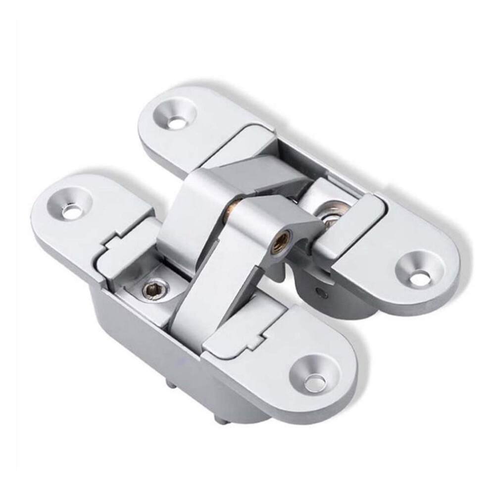 180 Concealed Door Hinge, Adjustable Zinc Alloy Invisible Hinge With Silent Operation, Right Open 9382693140074