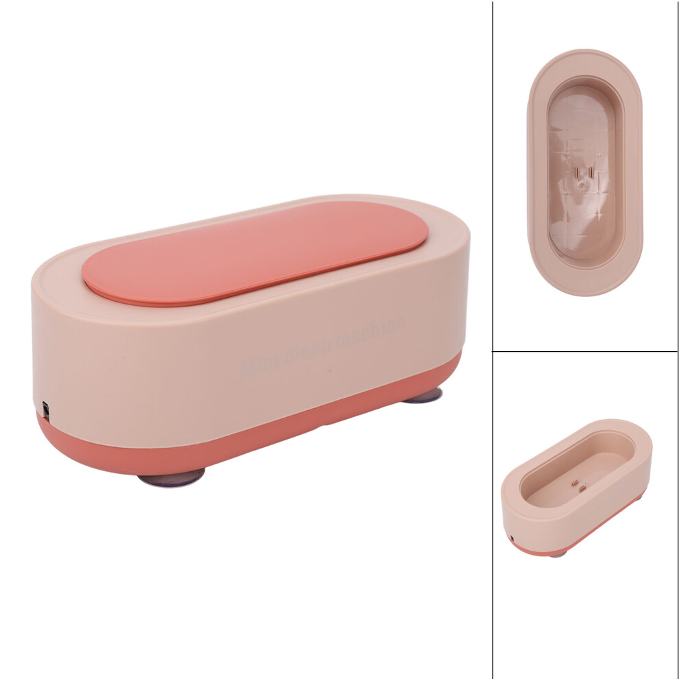 Pink Effortless 360 Ultrasonic Cleaner For Jewelry Glasses And More