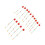 15PCS Mini Winter Eis Angelrute Top Spitze 9
