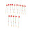 15PCS Mini Winter Eis Angelrute Top Spitze 2