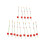15PCS Mini Winter Eis Angelrute Top Spitze 6