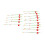 15PCS Mini Winter Eis Angelrute Top Spitze 4