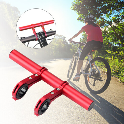 Bike Cycling Light Mount Bracket 20m Red Double Support Clip for Handlebar 2