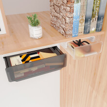 Untertisch-Aufbewahrungsbox ABS PS verstecktes Fach großer 20x24cm Schwarz