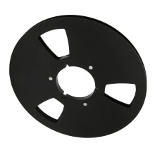 Metal Empty Tape Reel CNC Machined, 3Hole, Easy Installation, Classic Style, For 1/4 Inch Tape, Black