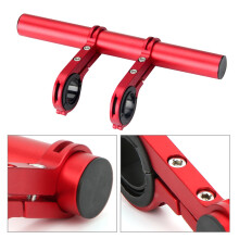 Bike Cycling Light Mount Bracket 20m Red Double Support Clip for Handlebar