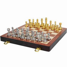 Magnetisches Reiseschachspiel, Gold/Silber,