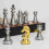 Magnetisches Reiseschachspiel, Gold/Silber, 8