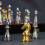 Magnetisches Reiseschachspiel, Gold/Silber, 5