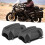 Motorcycle Bumper Guard Rubber Protector 80x55mm Black for 25mm Bars 4
