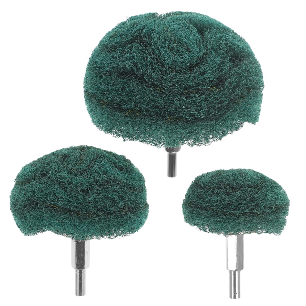 Polishing Buffing Wheel 3 Piece Set Mushroom Shaped Abrasive Pads For Furniture Polishing Drill Compatible 9347817434347