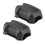 Motorcycle Bumper Guard Rubber Protector 80x55mm Black for 25mm Bars 6