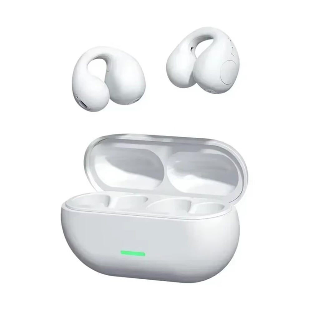 Bluetooth 5.3 Clipon Bone Conduction Headphones, Hd Call Capability, Noise Canceling For Sports And Gaming 9347817434538