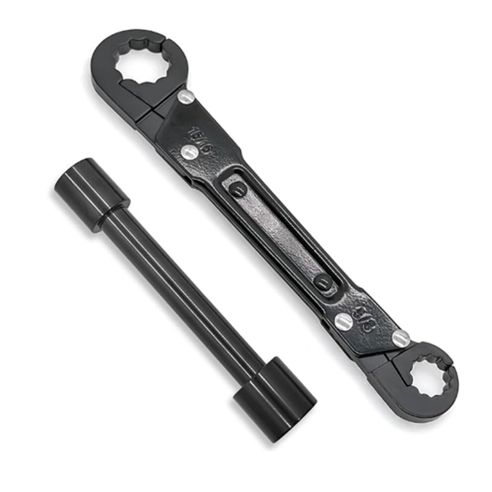 Steel Angle Stop Wrench Kit For Bathroom & Kitchen Sink Plumbing 7691378458949