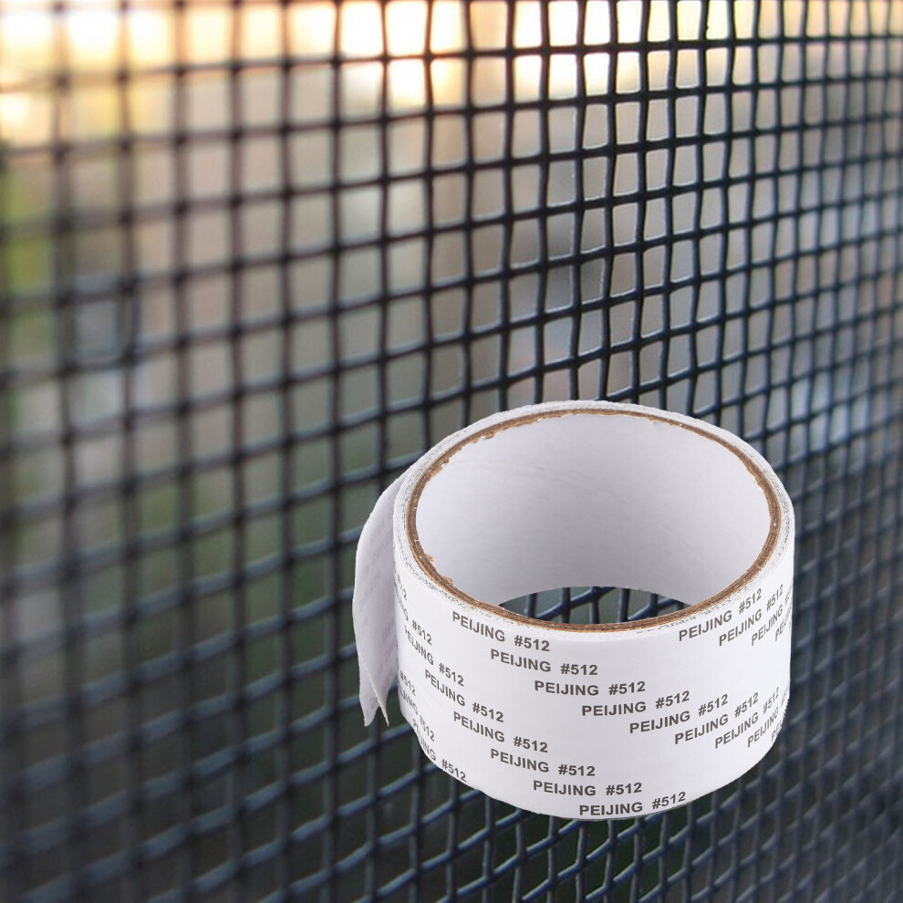 Self-Adhesive Window Screen Repair Tape, White, 5Cmx2m 9401382183014