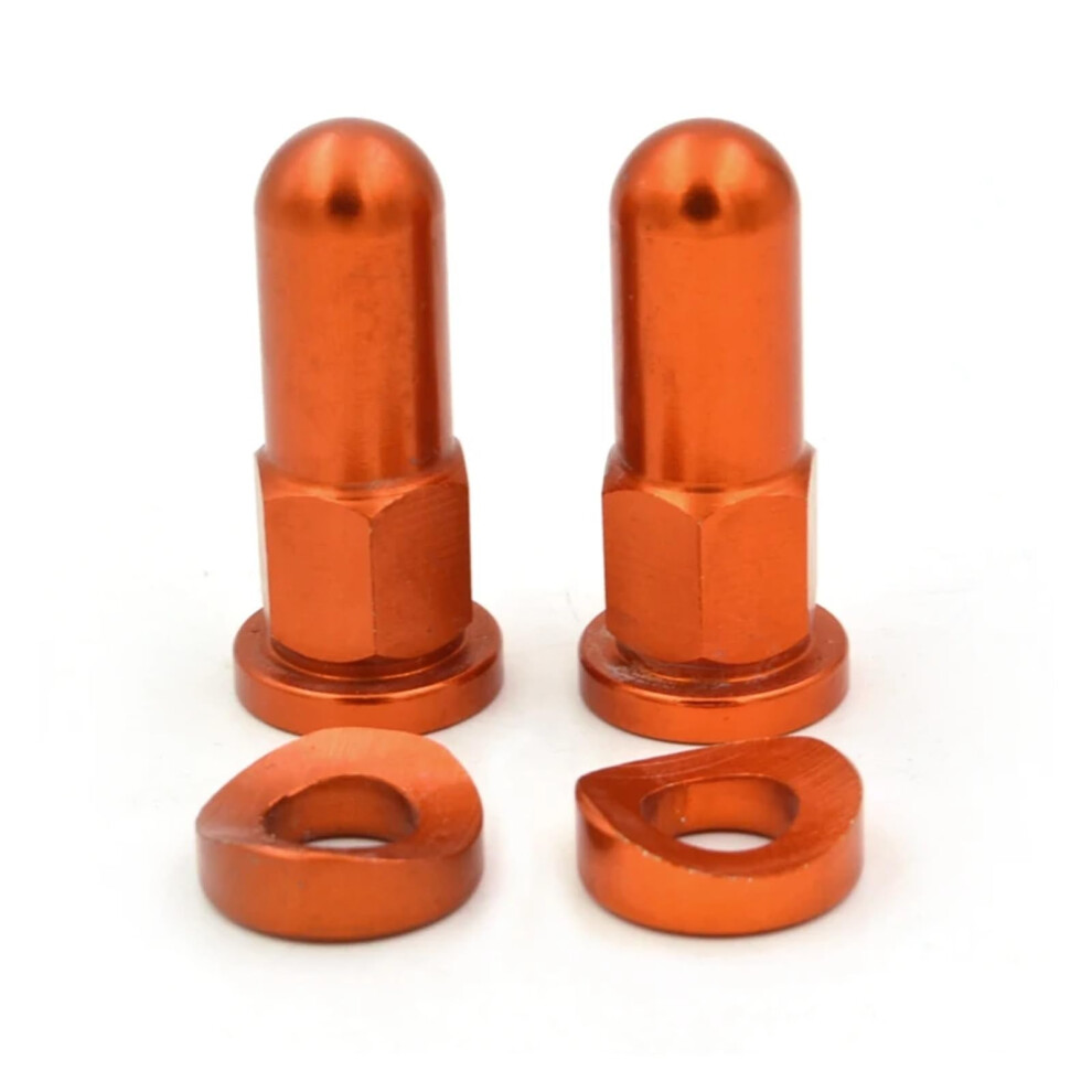 Motorcycle Rim Lock Bolts Nuts And Washers For Ktm Exc Sx Xc Xcf 125530 Orange Anodized Set 9199774903196