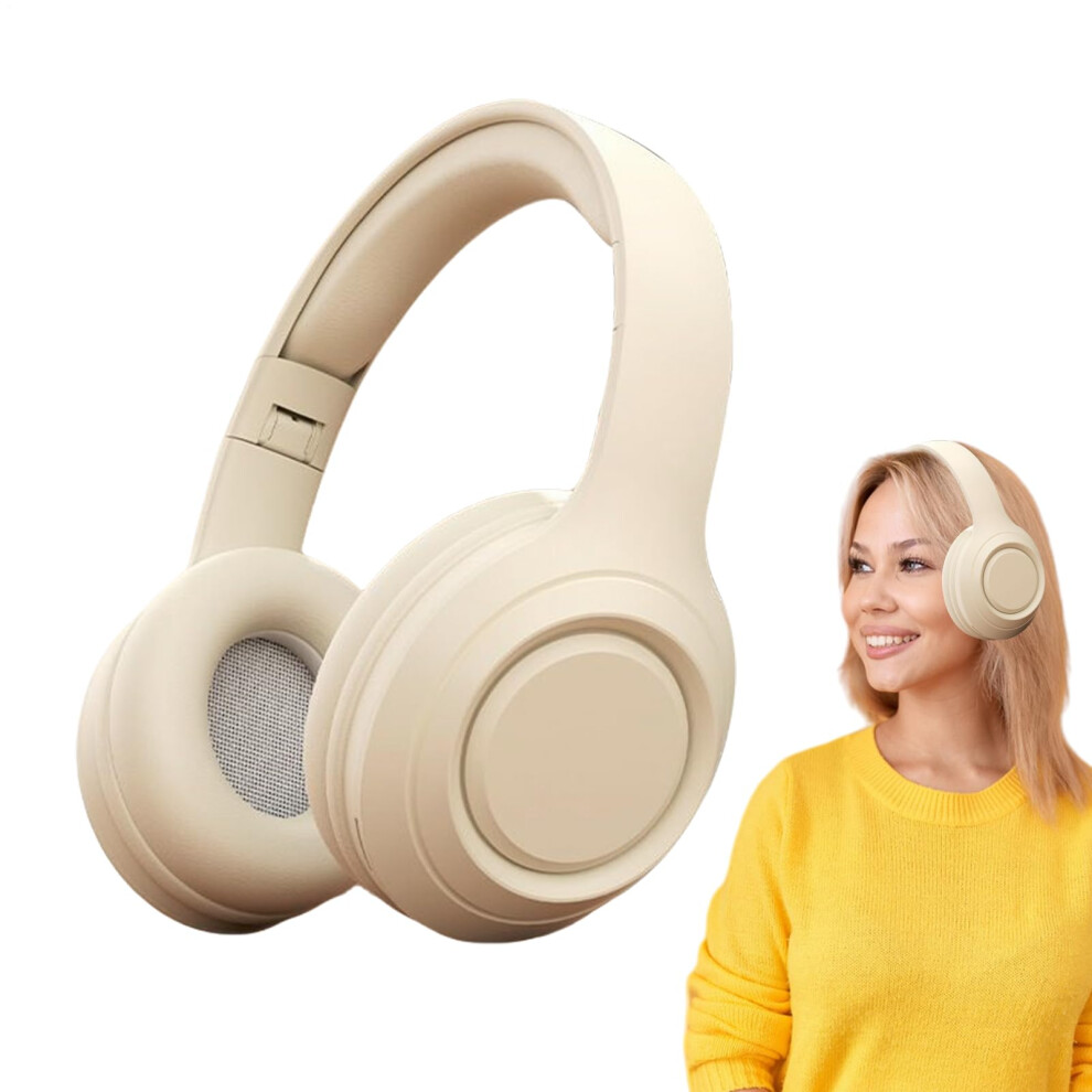 Noise Cancelling Headphones Wireless Overear With Card Slot For Lawn Mowing Workout Daily Commute Travel Airplane 9347817434958