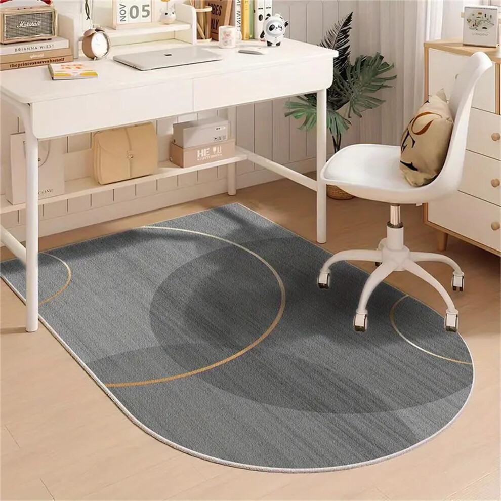 Office Chair Mat For Carpeted And Hardwood Floors Non Slip 100X120cm Computer Gaming Rolling Chair Desk Mat Gray 9382693141637