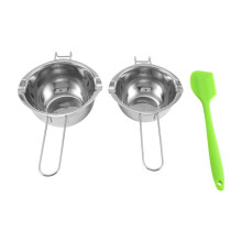 2 Pack Doppel Kessel Schmelzen Tiegel mit Silikon Spatel für Butter für Pralinen SüßIgkeiten Butter KäSe (400 Ml und 600 Ml)