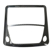 für Navara NP300 2016-2021 Auto Kohle Faser Front Lese Schalter Licht Lampe Rahmen Abdeckung Verkleidung Aufkleber ZubehöR