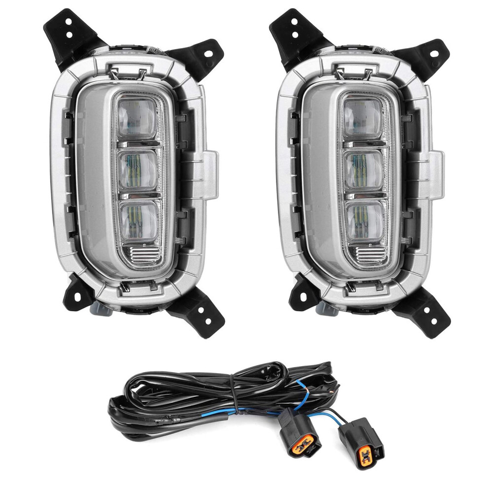 2Pcs Car Daytime Running Lamp Day Driving Fog S Led Vehicle Modification For Kx3 Seltos 2020 Light 6032610462057
