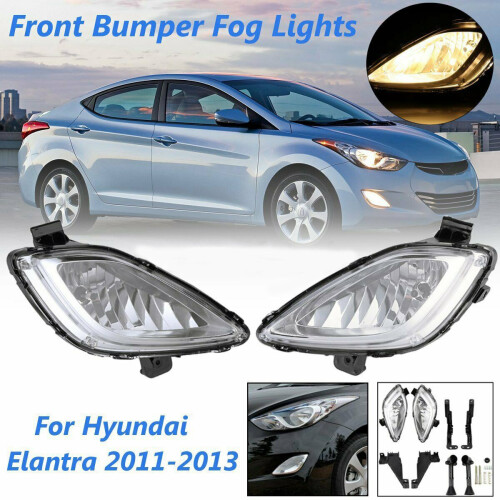 2X Clear Front Bumper Fog Light with 881 Bulbs for   2011 2012 2013 1