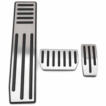 Car Stainless Steel Foot Pedal Pads Cover Brake Accelerator Rest Pedal Non Drill Accessories for Model X Model S