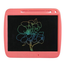Oplaadbaar LCD-Schrijftablet voor Kinderen, 9 Inch Kleurrijk Krabbelbord, Uitwisbaar Tekentablet, Roze