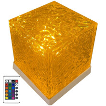 3D Dynamic Water Ripple Projector Lamp 16-Color Crystal Night Light with Remote Control for Bedroom, Living Room Study